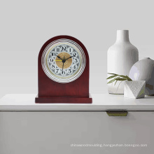 Wooden Base Silent Desk Alarm Clock Solid Wood Clock